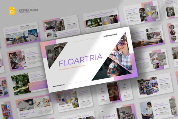 Download Art Exhibition Google Slides Template - Exhibition Collection