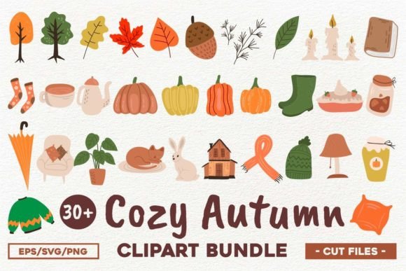 Download Cozy Autumn Clipart, Cute Fall Clipart - Cute Collection