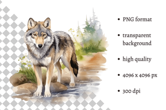 Download Watercolor Wolf Illustration - Wolf illustration Collection