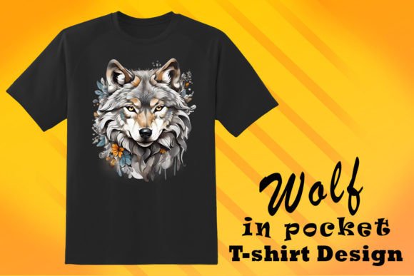 Download Wolf Illustration for POD T-Shirt - Wolf illustration Collection