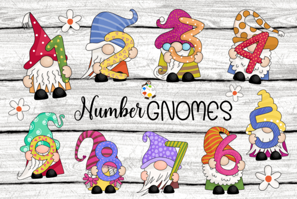 Download Whimsical Number Gnomes - Cute Clipart - Cute Collection