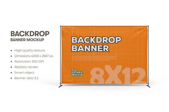 Download Vinyl Exhibition Backdrop Banner Mockup - Exhibition Collection