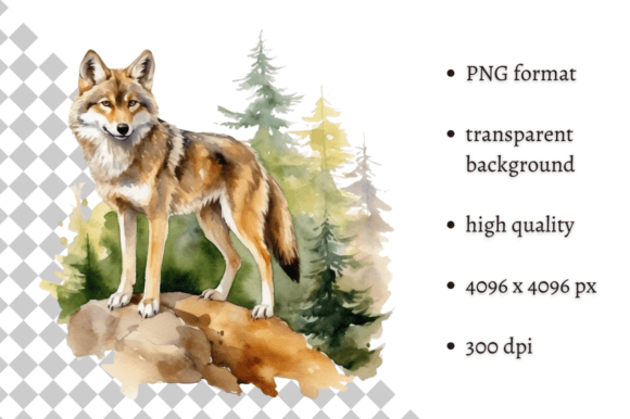 Download Watercolor Wolf Illustration - Wolf illustration Collection