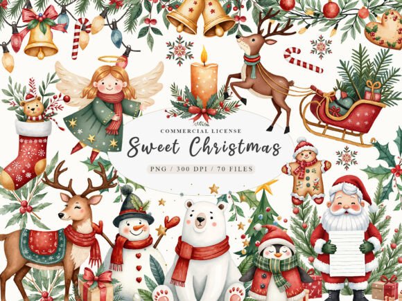 Download Sweet Cute Christmas Mrs Santa Claus PNG - Cute Collection