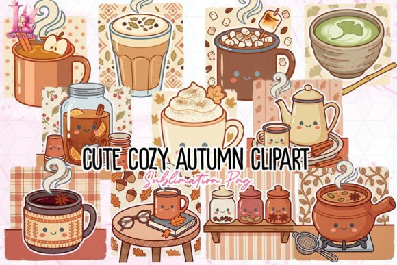 Download Cute Cozy Autumn Clipart PNG - Cute Collection