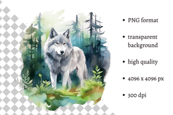 Download Watercolor Wolf Illustration - Wolf illustration Collection