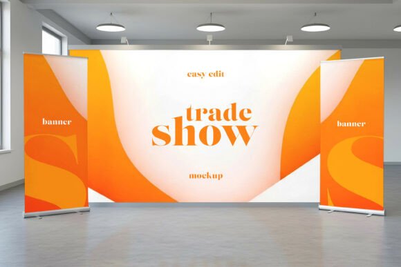 Download Trade Show Exhibition Banner Mockup - Exhibition Collection