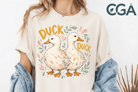 Download Cute Duck Duck Goose Floral PNG - Cute Collection