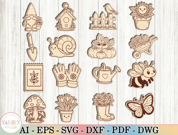 Download Cute Gardening Clipart Laser Cut Files - Cute Collection